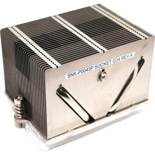 2U Server CPU Processor heat sink SNK-P0043P Passive CPU Heatsink for AMD Socket G34 CPU Aluminium Cooling Heatsink