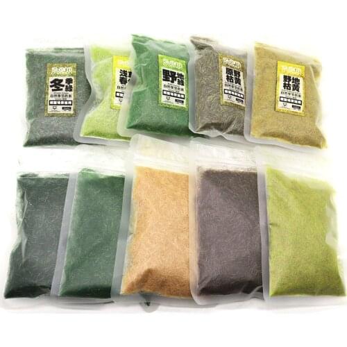Static Grass 5mm Tuft Toy Model Flocking Nylon Lawn Powder Diorama Sand Table Building Landscape Outdoor Scene Railway Layout