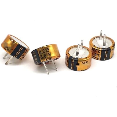 5pcs Type C 3.6V0.22F Farad Capacitor Super Capacitor with high temperature resistance of 85℃ DCST3R6224C
