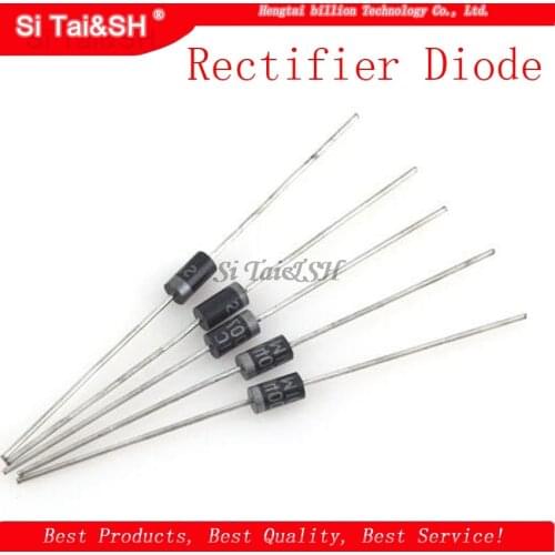 100PCS Rectifier Diode 1N5817 1N5819 1N5399 1N4937 1N4004 1N4001 1N4007 UF4007 HER107 FR207 FR157 FR107 RL207 DO-41