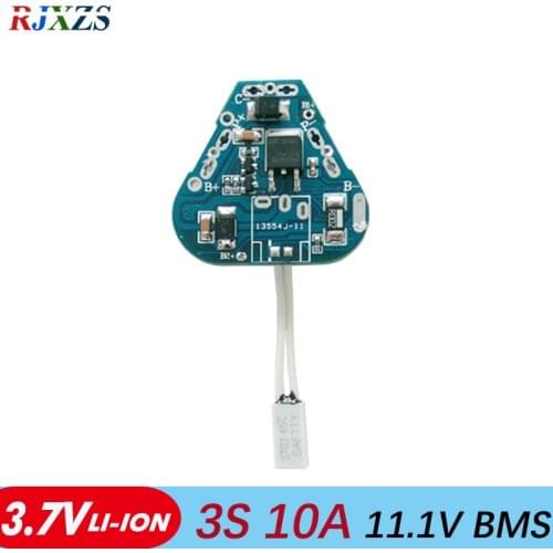 3S 10A 11.1V li-ion DIY BMS PCM battery protection board bms pcm without balancing for LicoO2 Limn2O4 li battery