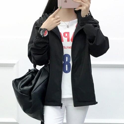 Jackets Women 2018 New Basic Jacket Womens High Quality Hooded Jacket Fashion Casual Jacket Female Outwear Coat NS4027