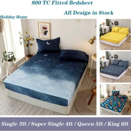 100% polyester Bedsheet Pine Apple Printed Bed Linens Pink Color drap de lit Kids Sheets with Elastic Dyed bedspread for bed