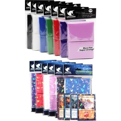 100 Pcs Card Sleeves Toploaders for Trading Card, Sports and Game Cards, Penny Card Protectors Fit for Pokemon, MTG and Yugioh