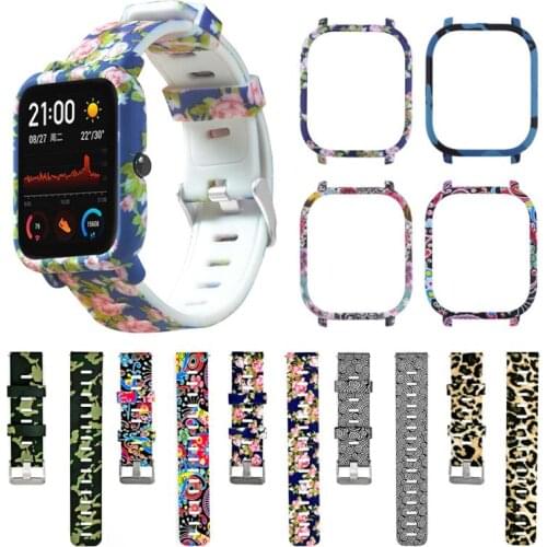 2 in 1 Bracelet Strap For Amazfit GTS Watch Band Strap Protective PC Watch Case Protector for Huami Amazfit GTS Cover