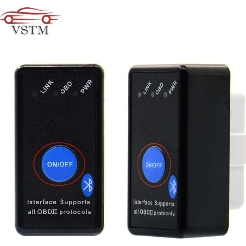 2018 Mini OBD2 Eml327 V1.5 Bluetooth Adapter Car Auto Diagnostic Scanner for Android/ PC Automotive Scaner Elm327 Real V1.5