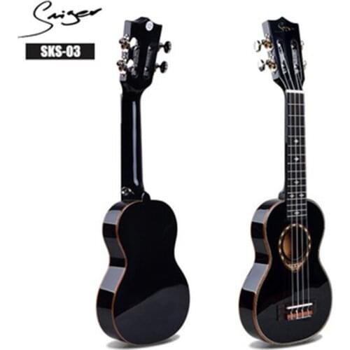 21/23/26 Inch Ukulele Black Solid Wood High Quality Mini Guitar Professional Recital Ukulele Guitar Gift UK2359
