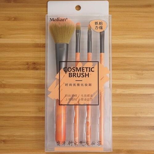 4 PCS Makeup Brushes Foundation Brush Eye Shadow Brush Eyebrow Brush Concealer Brush High Quality Skin-friendly Portable Tool