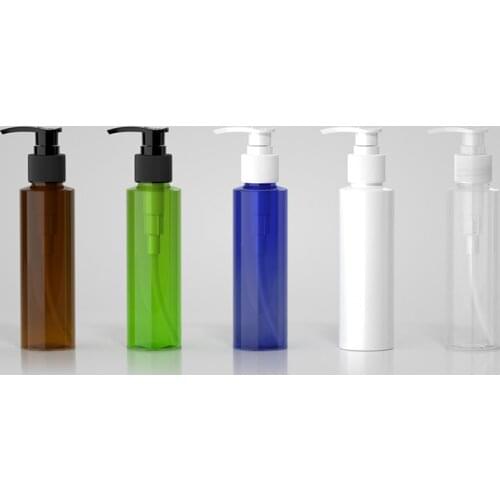 48PCS 100ML Spiral Lotion Pump Bottle,Plastic Cosmetic Container,Empty Shampoo Sub-bottling,Sample Essence Oil Bottles