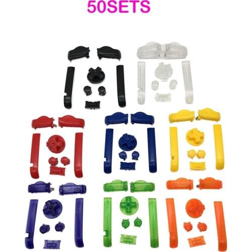50sets D Pads Power ON OFF Buttons for Gameboy Advance A B L R Buttons Keypads for GBA Buttons