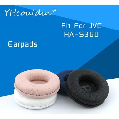 Earpads For JVC HA S360 HA-S360 Headphone Accessaries Replacement Ear Cushions Wrinkled Leather Material