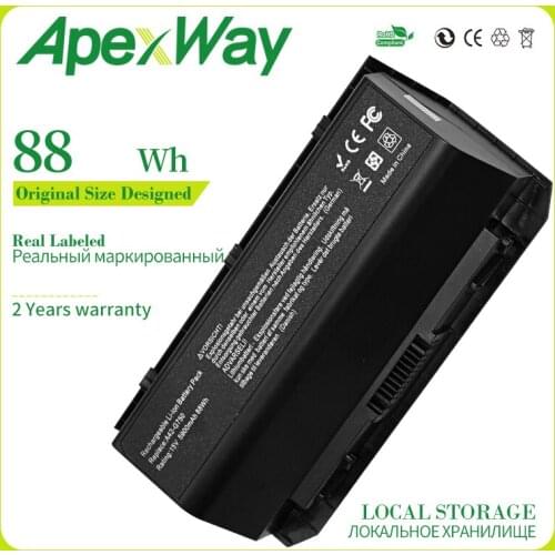 Apexway 88WH A42-G750 Laptop Battery for ASUS ROG G750 G750J G750JH G750JM G750JS G750JW G750JX G750JZ Series