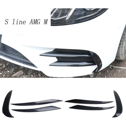 Car styling for Mercedes Benz E Class E43 E63 For AMG head fog lamp grille slats auto lights cover Stickers Trim Car Accessories