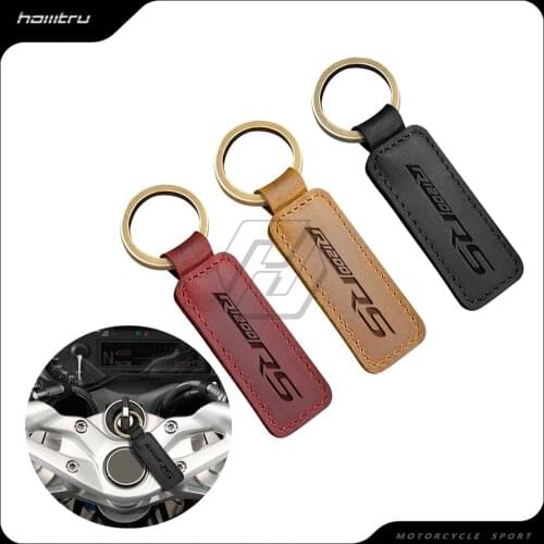Motorcycle Keychain Motocross Cowhide Key Ring Fits for BMW Motorrad R1200RS R1200 RS