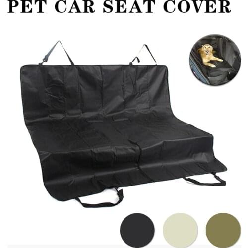 Dog Carriers Dog Car Seat Cover For Cars Rear Back Seat Waterproof Pet Car Seats Cover Mats With Safety Belt Pet Transportation