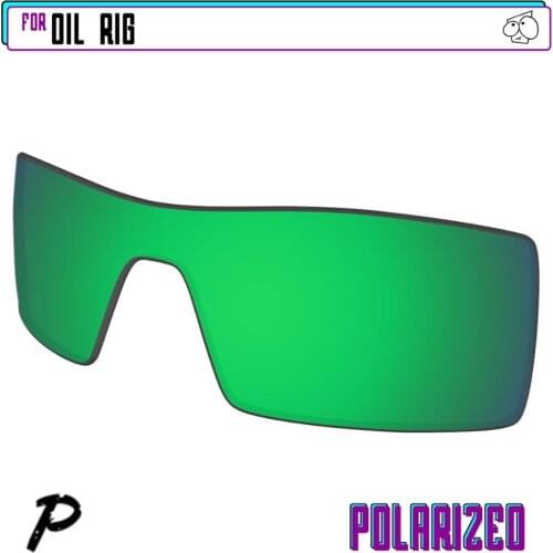 EZReplace Polarized Replacement Lenses for - Oakley Oil Rig Sunglasses - Green P