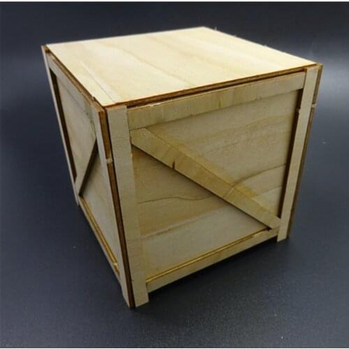 Rc Toys Model Cars Simulation Wooden Box For 1/14 Scale Remote Control Toy Truck Tamiya Tractor Trailer Scenes Decoration Parts