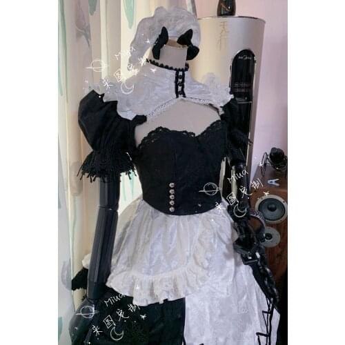 【Customized】Anime Azur Lane Light Cruiser Lolita Dress Maid Outfit Cosplay Costume Women Halloween Any Size Free Shipping 2020