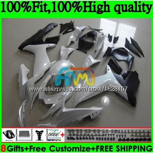 Injection For SUZUKI GSXR 600 750 Pearl White GSXR750 11 12 13 14 15 39BS.29 K11 GSXR600 2011 2012 2013 2014 2015 2016 Fairing