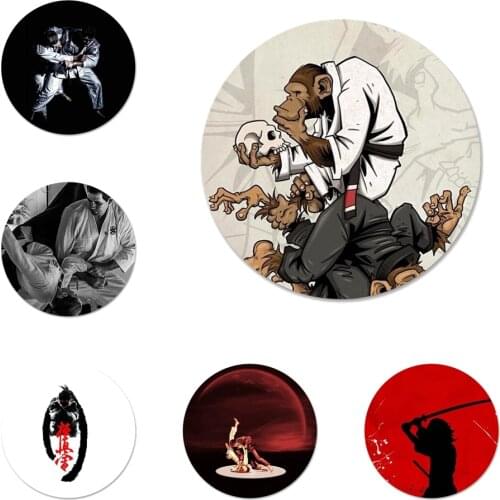 Janpan Judo Icons Pins Badge Decoration Brooches Metal Badges For Backpack Decoration