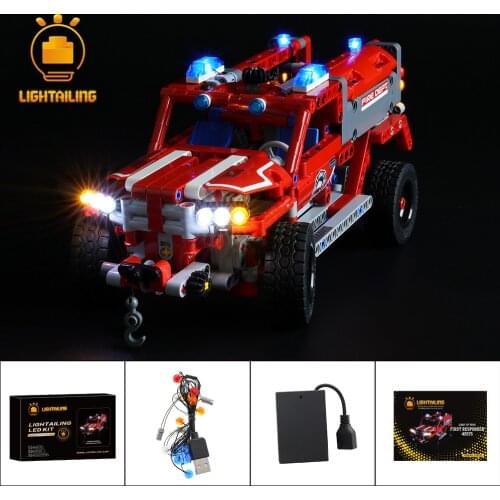 LIGHTAILING LED Light Kit For Technic Series First Responder Lighting Set Compatible With 42075 (NOT Include The Model)