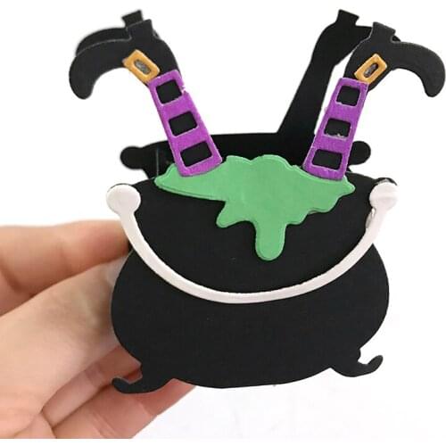 Metal Cutting Die Cut Halloween 3D Box Scrapbook Paper Craft Handmade Card Punch Art Cutter Dies Stencil Mould