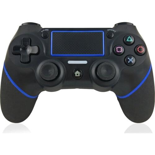 New Wireless Bluetooth Game Gamepad 6-axis Gyroscope Handle Function Ergonomic Game Handle with Sensitive Touchpad for PS4 Host