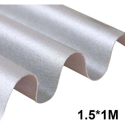 Fire Resistance Flame-Retardant Fabric Silver Coated Heat Resistant Thermal Insulated Waterproof for Oven Gloves Oven Mitt