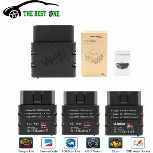 Original Vgate vLinker MC V2.2 ELM327 WIFI IOS Android OBD2 Scanner ELM 327 MC+ Bluetooth-Compatible BT 4.0 Car Diagnostic Tool