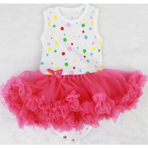 New Design Baby Dolls Dress For 22-23 inch Girl Reborn Doll Lifelike Princess Handmade Yarn Bubble Skirt Doll Accessories