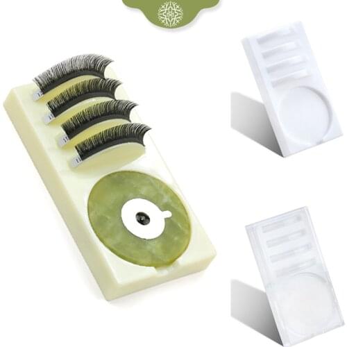 2 In1 Eyelashes Stand Pad Individual Glue Pallet Eyelashes Extension Tools Lash Holder Pad Acrylic Stand Eyelash Extension Tools