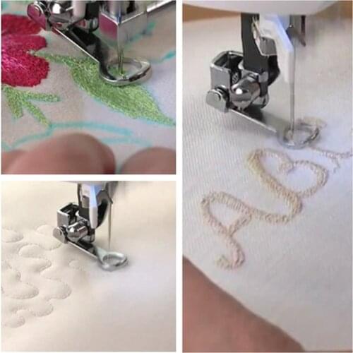 Household Domestic Sewing Machine Parts Presser Foot Darning Foot Singer #55417