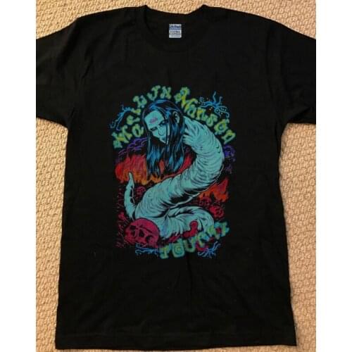 Rare Vintage Marilyn Manson 1997 Tour WORM Wild Oats T SHIRT Top Reprint New