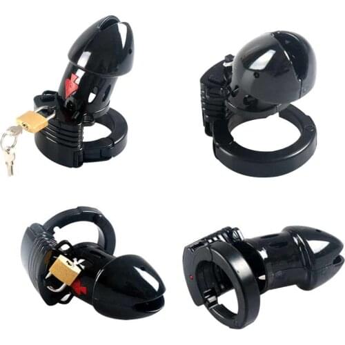 Adjustabl Locking Males Chastity Device with Urethral Spout Cage Bondage Fetish Man Erotic SM-20