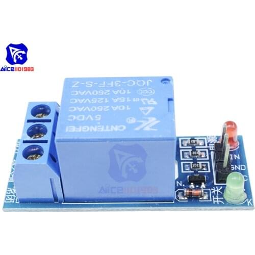 5PCS/Lot 1 Channel 5V Relay Module Shield High Low Trigger Level with Indicator for Arduino Uno Meage 2560 1280 ARM PIC AVR DSP