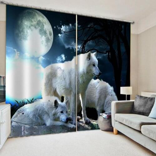 Luxury Blackout 3D Window Curtains For Living Room Bedroom animal curtains 3D Curtain stereoscopic lifelike
