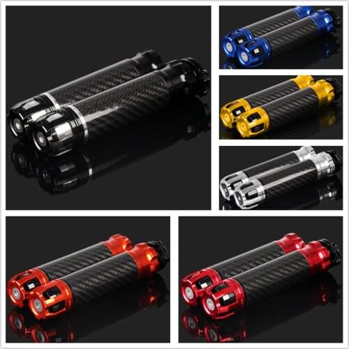 7/8" 22mm Carbon Fibre Handle Bar Grips Fit for YAMAHA YZF R1 R3 R6 R15 R25 TMAX 500 530 XMAX MT07 MT09 FZ1 FZ6 fazer All Year