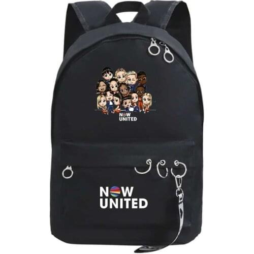 High quality Now United Backpacks boys girls school bag Mochila Students School Backpack Teens Laptop Rucksack Mens Travel Bag