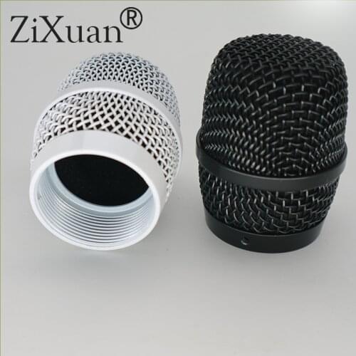 Mesh Wireless Handheld Microphone Mic Grill Head Silver for BBS-K100 Microphone Parts
