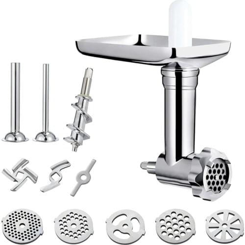 SHGO HOT-Durable Meat Grinder Accessories for KitchenAid Bench Mixers with Sausage Filling Tube/Food Processor Accessories