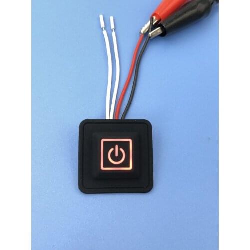 3.7~12V Silicone Button Switch Heated Vest Pants Gloves Electirc Heating Waistband DIY Temperature Controller Rheostat Switch