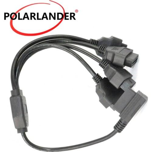 Connector cable 50CM Car Wire Diagnostic Tool OBD2 M to 4F Right Angle 16 Pin Extension Cable