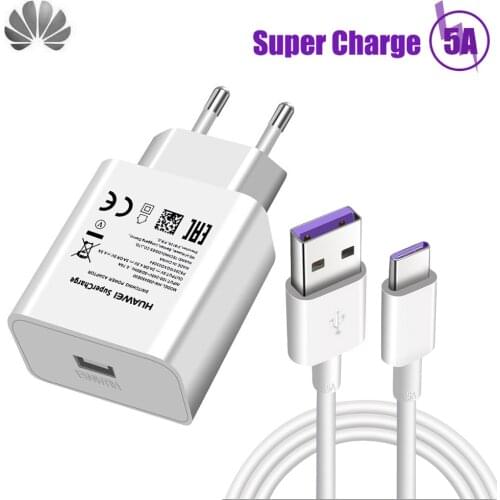 22.5W 5A USB Super charger for Honor X10 Max 5G 30 Youth Play 4T Pro View 20 USB C type-c cable Super charge
