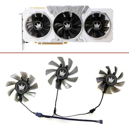3PCS 85MM 75MM 4PIN GA91S2U RTX HOF 2070 GPU Fan For GALAXY GeForce RTX 2080 SUPER HOF Classic RTX 2060 SUPER RTX HOF 2070 Fans