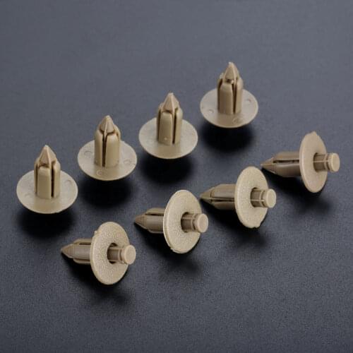 50Pcs Plastic Rivet Trim Panel Fastener Clips Door Beige For VOLVO C70 S60 S80 V70 #39964090