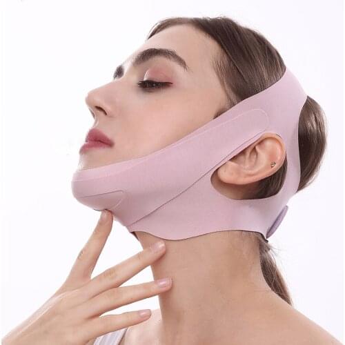 Women Reduce Double Chin Thin Face Anti Wrinkle Face Slimming Bandage Facial Massager Face-Lift Belt