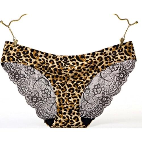 Ladies Underwear Woman Panties Sexy Lace Panty Transparent Low-Rise Breathable Briefs Intimates Plus Size