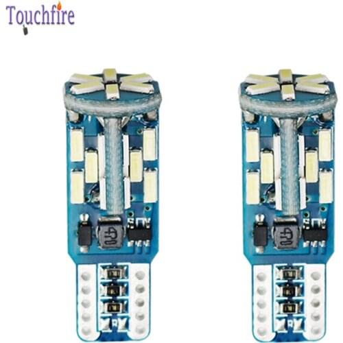 10PCS Auto LED T10 W5W 194 Canbus Car Interior Bulb 30LED 4014smd Reading License Plate Clearance Light 12V