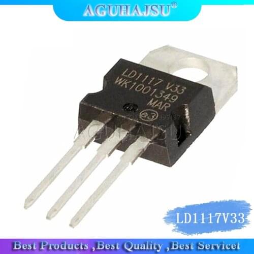10PCS LD1117V33 TO-220 LD1117 3.3 LD1117AV33 TO220