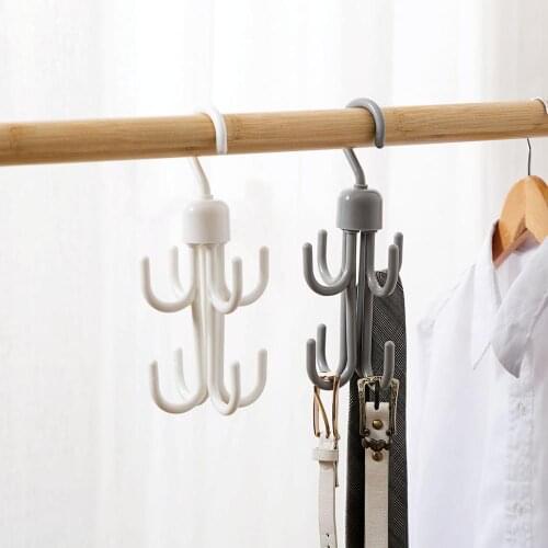 8Hooks Bag Clothing Holder Hanger Handbag Purse Storage Rack Shelf Belt Tie Scarf Hook Holder Closet Organizer Save Space